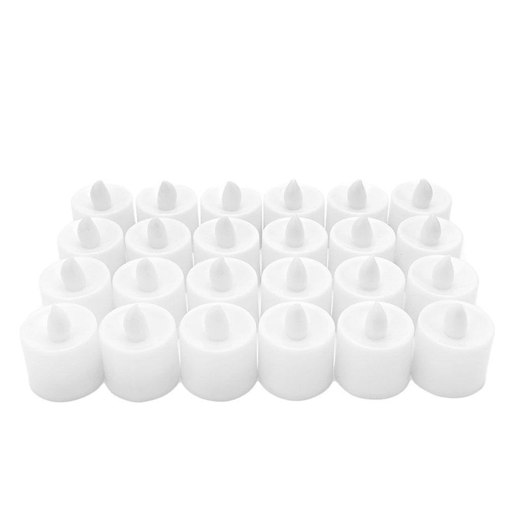 Romantic LED candle - White light (24 Pieces)