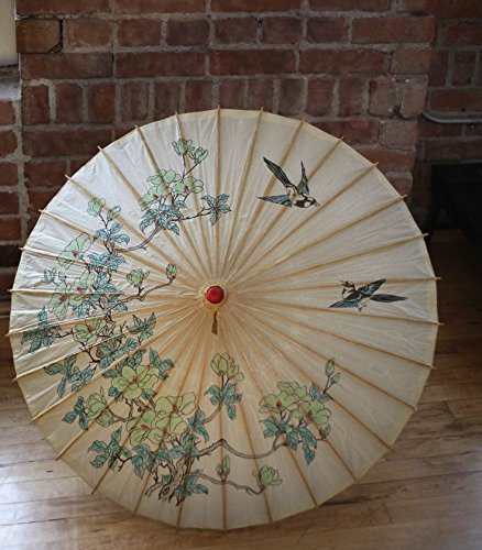 12 Pieces Assorted 33" Rice Paper Chinese Parasol