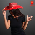 Red Sequin Cowboy Hat ( 12 Pieces)