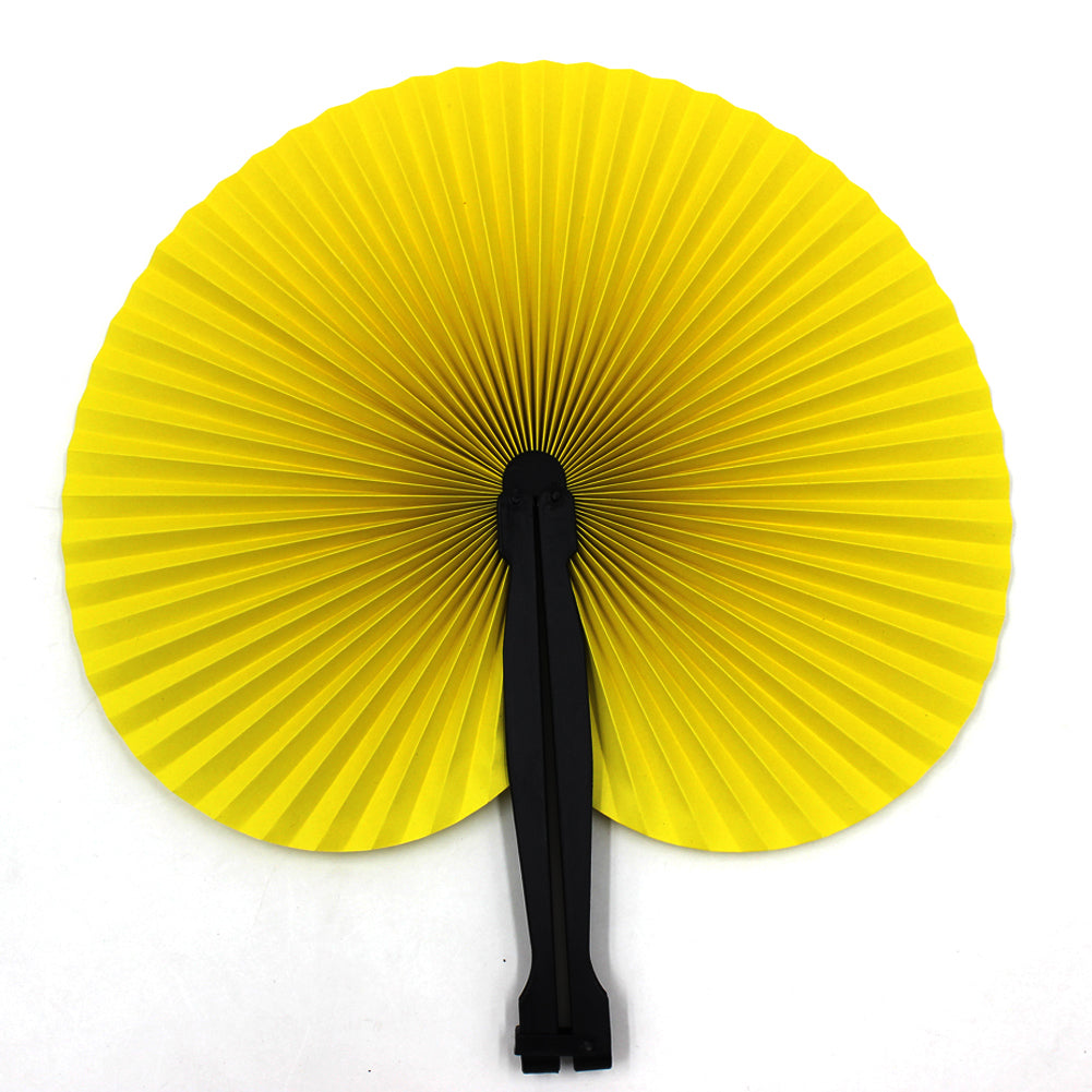 36 Pieces 5.5 Inches Foldable Bright Paper Fans