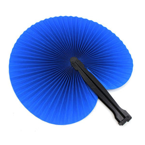 36 Pieces 5.5 Inches Foldable Bright Paper Fans
