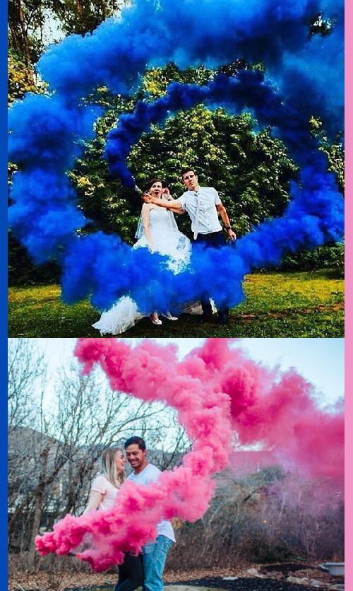 Gender Reveal Smoke Pink (3 Pack)