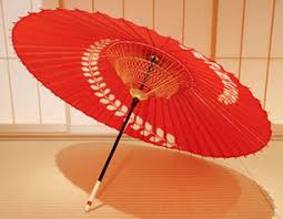 12 Pieces Red Chinese Rice Paper Parasol