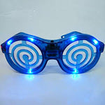12 Pieces Glowing Spiral Eyeglasses for Stags and Bachelorette Parties in Assorted Colors