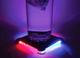 Flashing Cup Coasters for Parties (12 Pieces)
